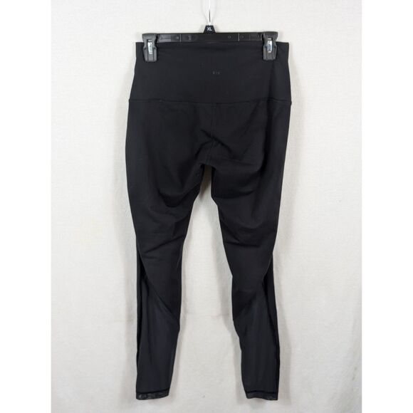 Lululemon High Waisted Mesh Calf Leggings Black Women's Size 8 - Picture 5 of 13